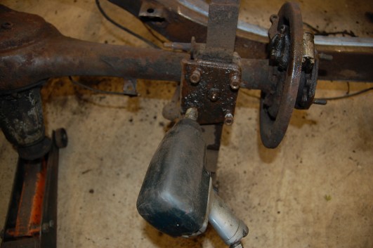 This Ingersoll Rand air wrench was part of my tool kit as a Ford apprentice between 1970 and 1975. I hung on to it not really expecting ever to use it again, but it's been a godsend.