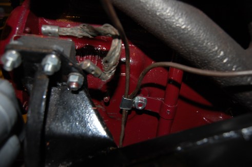 MGA 1500 fuel overflow pipe routing.