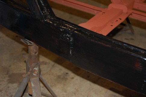 Larger patch was needed on the left side.