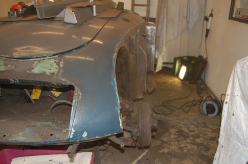 Even having sheeted as much as possible, the dust got everywhere