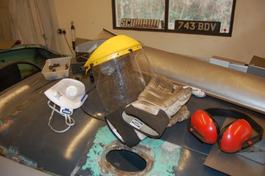 Filthy work removing 54 years worth of crud.