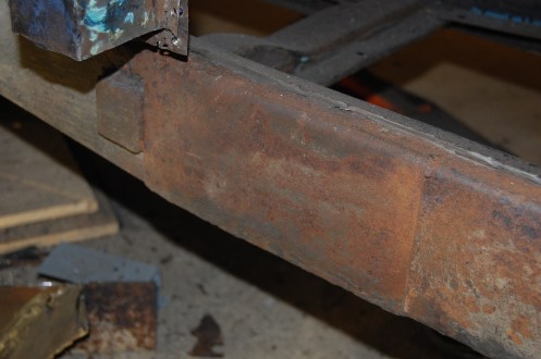 Chassis repair carried out at least 40 years ago, which means the body must have been off at some stage to enable access to the welding.