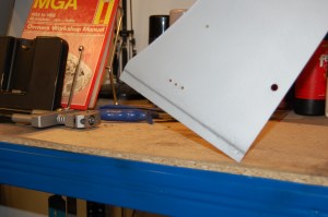 Finished joddled edge. Small holes are from various dry fittings using 3mm drill and PK screws