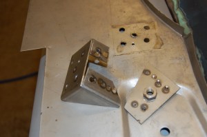 Dismantled bracket.