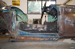 Sills injected with foam, sometime before 1974.