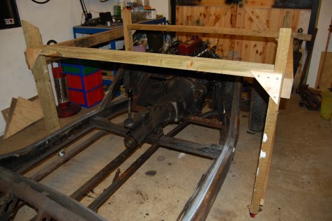 The body will be kept apart until the chassis is stripped down, to make life a bit easier.