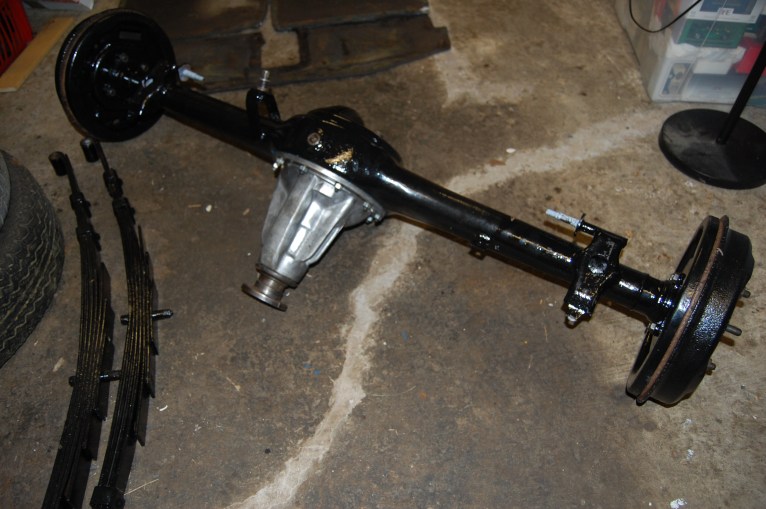 Finished rear axle, other than painting the diff casing.
