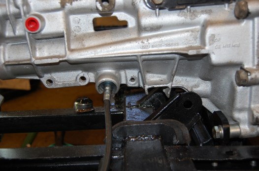 Speedo cable location position is different for the Type 9 gearbox, which requires surgery to the tunnel. Error in positioning the hole, put stress on the cable flange, popping the locating circlip with the result of a broken drive pinion.