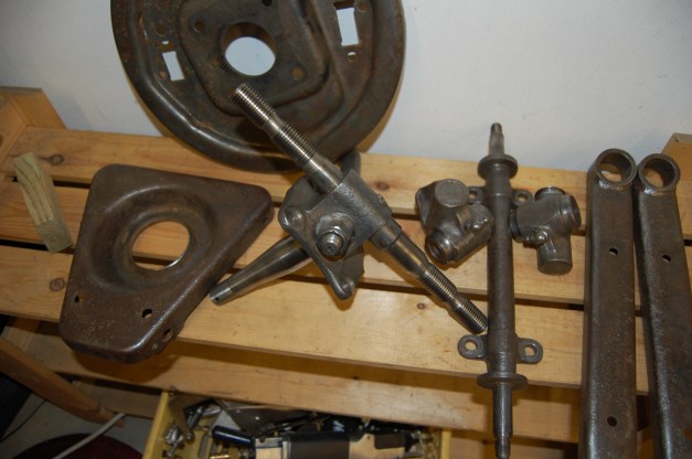 Much work with the electric wire brush and the results look good.