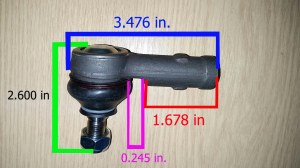 Moss Europe track rod end.