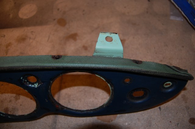 Dash top trim showing clip fixings (and original colour)